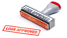 clip art of rubber stamp saying loan approved